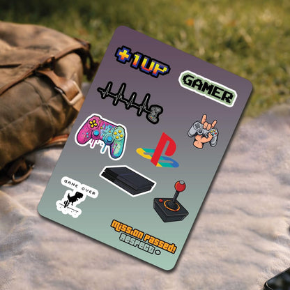 Gaming 3D Vinyl Stickers | Waterproof Fade-Proof Self-Adhesive Decal for Laptop, Mobile Case, Helmet, Bike, Car & Notebook | Multipurpose Gaming Artwork Stickers - Moto Genius