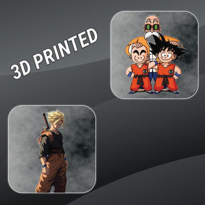 Goku 3D UV Printed Vinyl Stickers | Waterproof & Fade Resistant | Multipurpose Decal for Bike, Car, Laptop, Mobile Case, Helmet, Notebook - Moto Genius