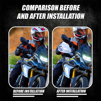 Hand Guards for BMW Motorcycle | Wind Deflectors for Hand Safety and Protection While Riding-Transparent - Moto Genius