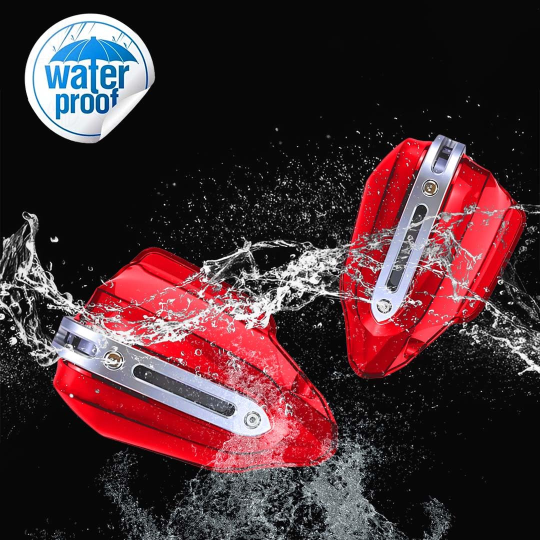 Hand Guards for BMW Motorcycle | Wind Deflectors for Hand Safety and Protection While Riding-Red - Moto Genius