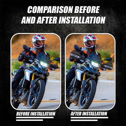 Hand Guards for BMW Motorcycle | Wind Deflectors for Hand Safety and Protection While Riding-Black - Moto Genius