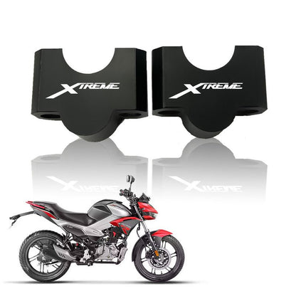 Handle Riser Clamp for Hero Xtreme 125R | Adjustable Handlebar Height Riser | CNC Aluminium Bike Handle Spacer for Better Riding Comfort & Control - Moto Genius