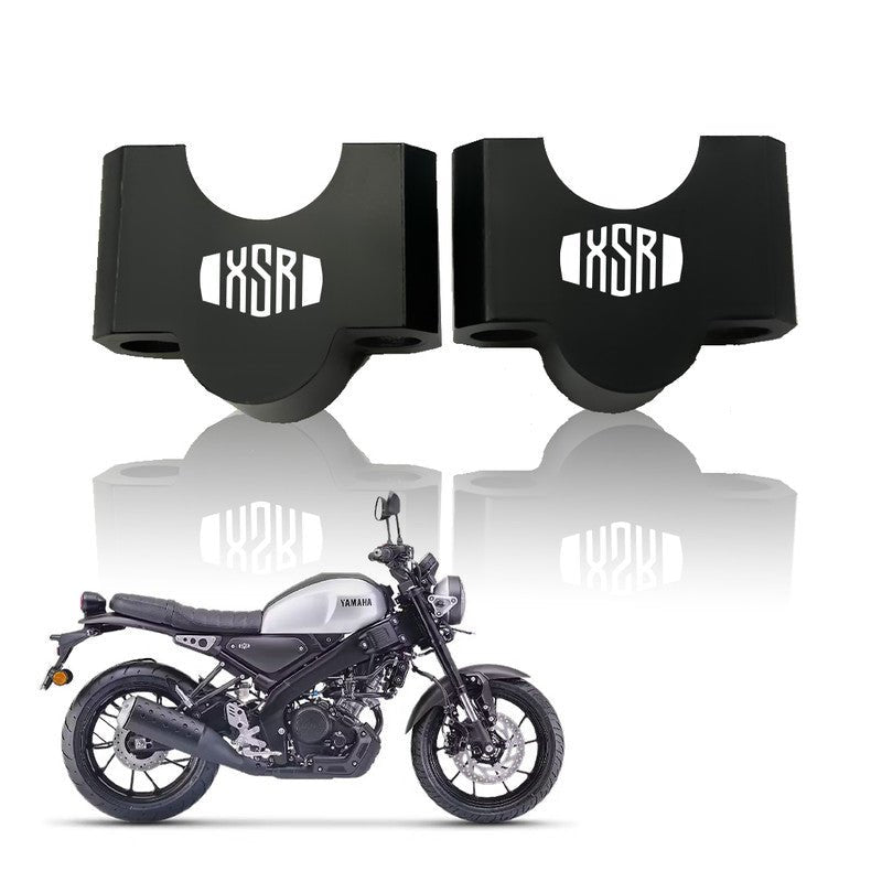 Handle Riser Clamp for XSR 155 Motorbike | Height Adjustable Riser to Enhance Comfort & Control | Compatible with XSR 155 Series Motorcycles-Black - Moto Genius