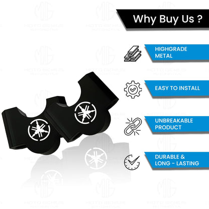 Handle Riser Compatible with FZ Series - Enhance Comfort, Improve Control and Ergonomics,-Black - Moto Genius