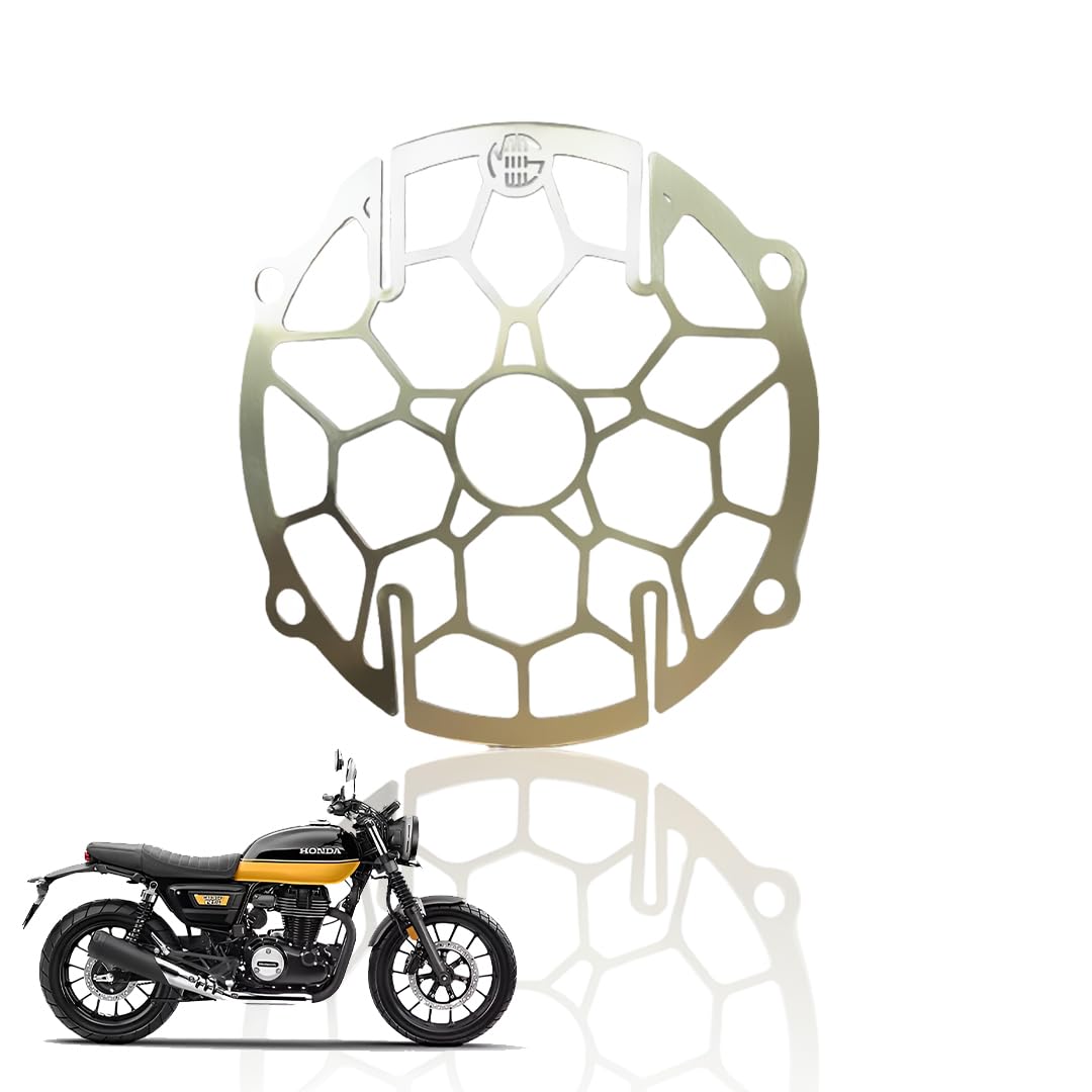 Headlight Grill Guard for Hnees CB 350 | Durable Stainless Steel Protective Cover for Motorcycle Lights () - Moto Genius