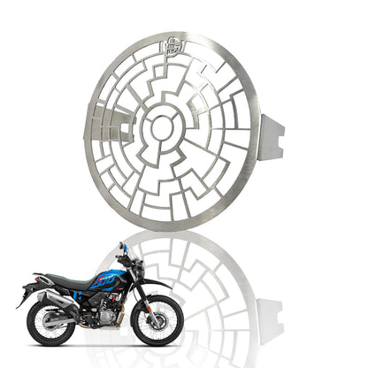 Headlight Grill Guard for Xpulse | Durable Stainless Steel Protective Cover for Motorcycle Lights (Puzzle Shape) - Moto Genius