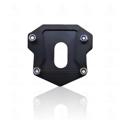 Heavy Duty Metal Side Stand Extender for Hunter Motorcycle | Durable Parking Support and Stability Enhancer, Easy Installation-Black - Moto Genius