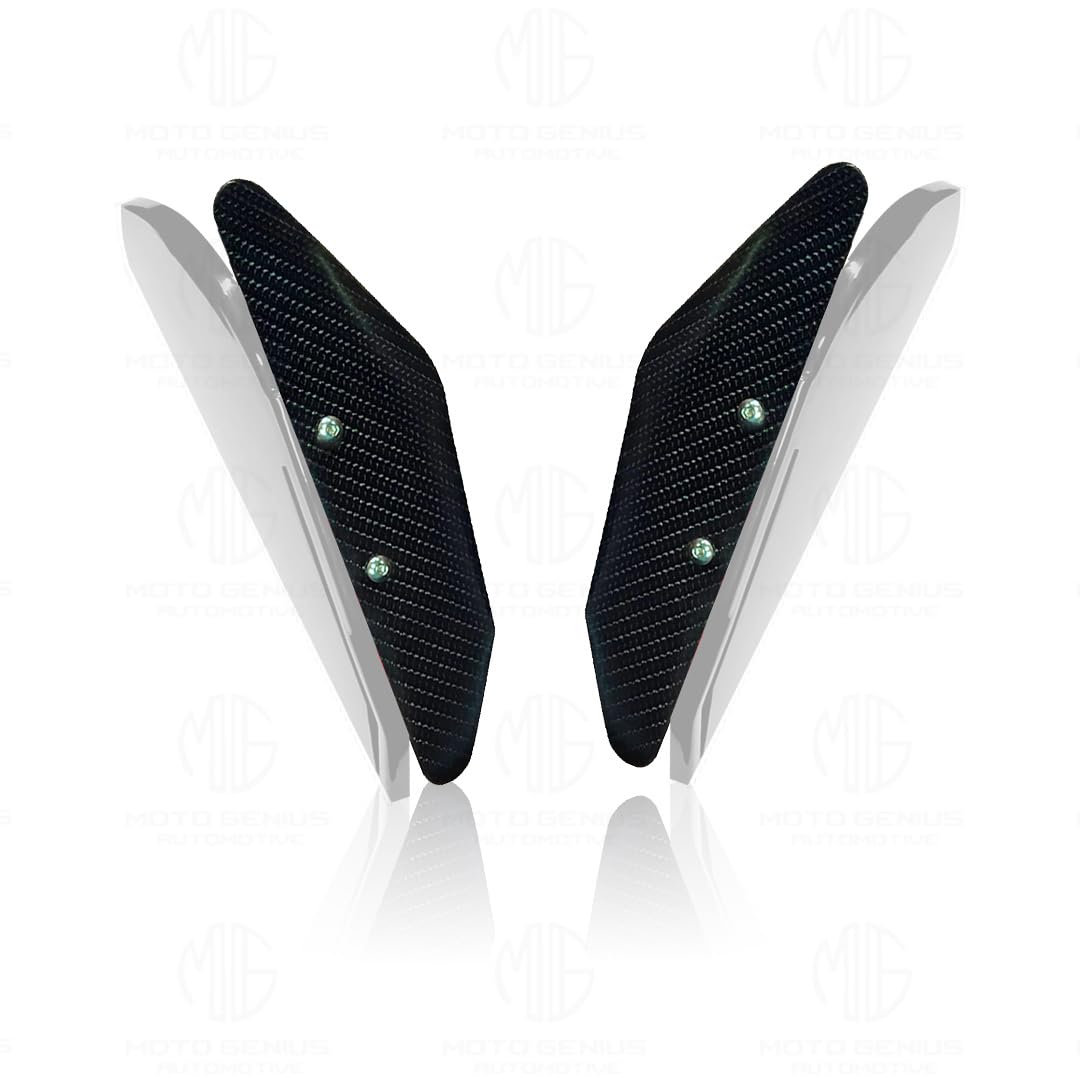 Heavy-Duty Universal Plastic Side Wings for Sport Bikes | Aerodynamic, Lightweight, and Stylish Upgrade-White - Moto Genius