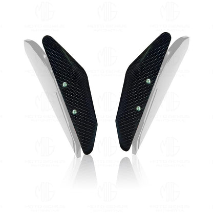 Heavy-Duty Universal Plastic Side Wings for Sport Bikes | Aerodynamic, Lightweight, and Stylish Upgrade-White - Moto Genius