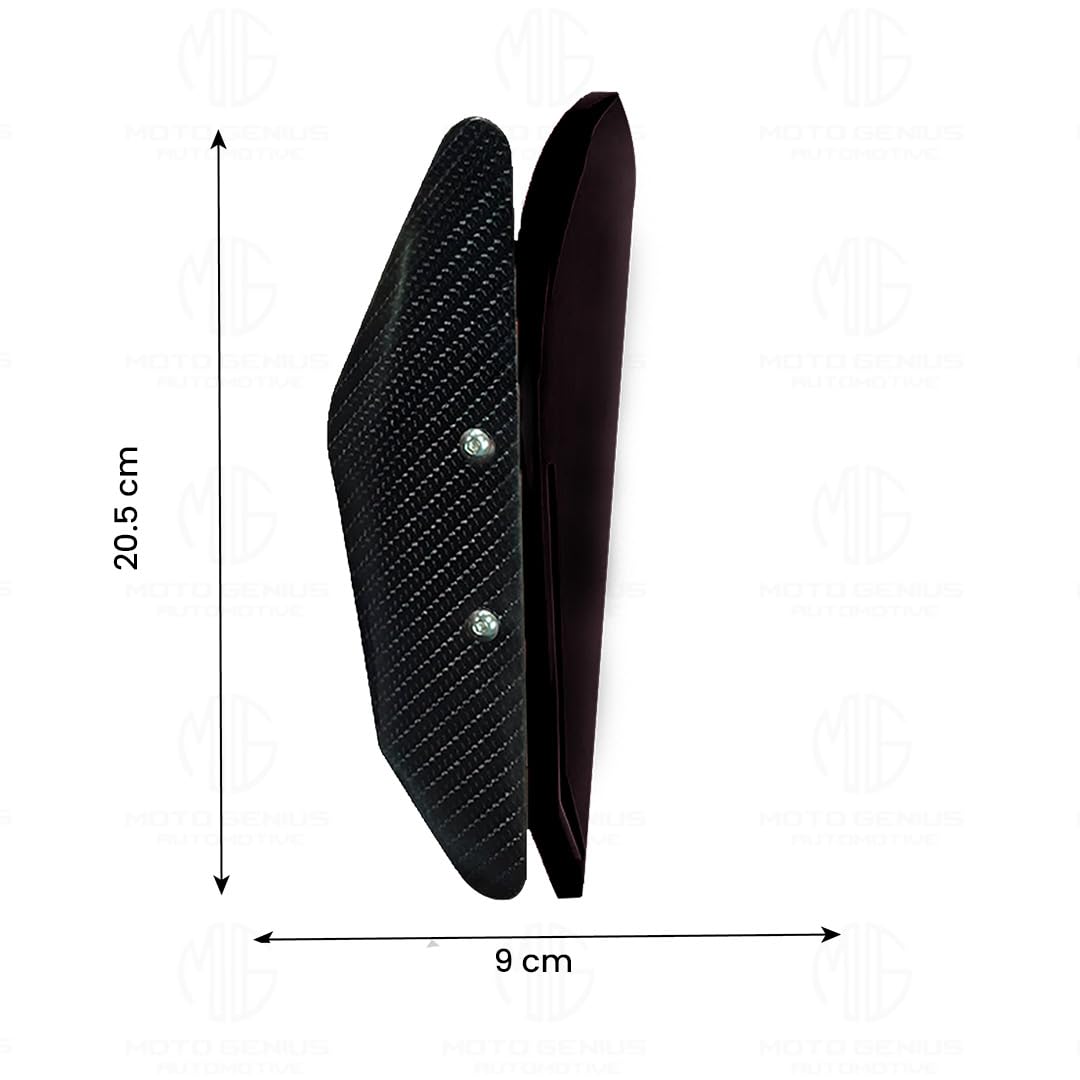 Heavy-Duty Universal Plastic Side Wings for Sport Bikes | Aerodynamic, Lightweight, and Stylish Upgrade-Black - Moto Genius