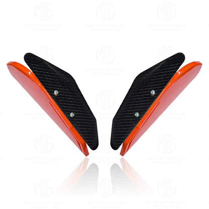 Heavy-Duty Universal Plastic Side Wings for Sport Bikes | Aerodynamic, Lightweight, and Stylish Upgrade-Orange - Moto Genius