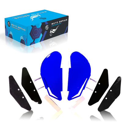 Heavy-Duty Universal Plastic Side Wings for Sport Bikes | Aerodynamic, Lightweight, and Stylish Upgrade-Blue - Moto Genius