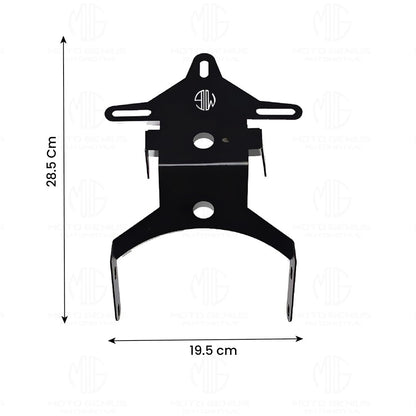 Heavy Metal Tail Tidy Number Plate Holder for Xpulse Motorbike | License Plate Bracket-Black - Moto Genius