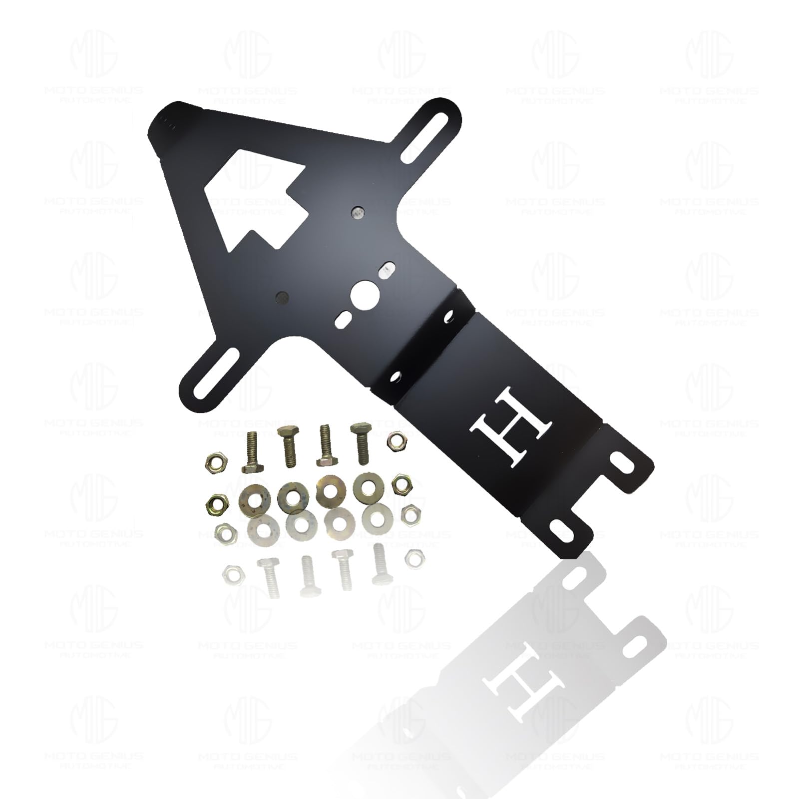 Heavy Metal Tail Tidy Number Plate Holder | License Plate Bracket for Hunter 350 - Moto Genius