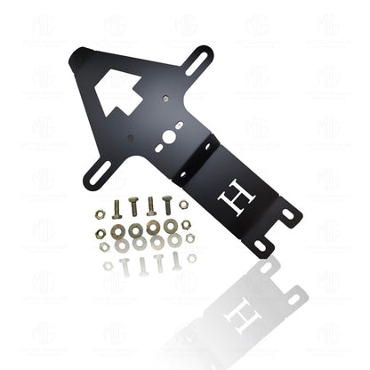 Heavy Metal Tail Tidy Number Plate Holder | License Plate Bracket for Hunter 350 - Moto Genius