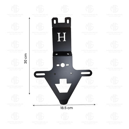 Heavy Metal Tail Tidy Number Plate Holder | License Plate Bracket for Hunter 350 - Moto Genius