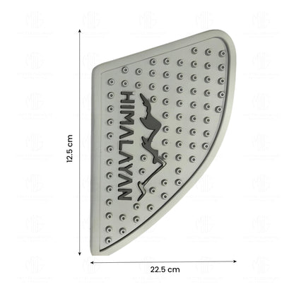Himalayan Tank Pads | Premium Tank Protection Pads |Anti-Slip and Scratch-Resistant Design |Stylish and Durable for Himalayan BS3/BS4/BS6BS/SCRAM-Grey - Moto Genius