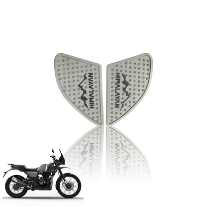 Himalayan Tank Pads | Premium Tank Protection Pads |Anti-Slip and Scratch-Resistant Design |Stylish and Durable for Himalayan BS3/BS4/BS6BS/SCRAM-Grey - Moto Genius