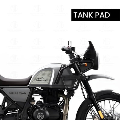 Himalayan Tank Pads | Premium Tank Protection Pads |Anti-Slip and Scratch-Resistant Design |Stylish and Durable for Himalayan BS3/BS4/BS6BS/SCRAM-Grey - Moto Genius