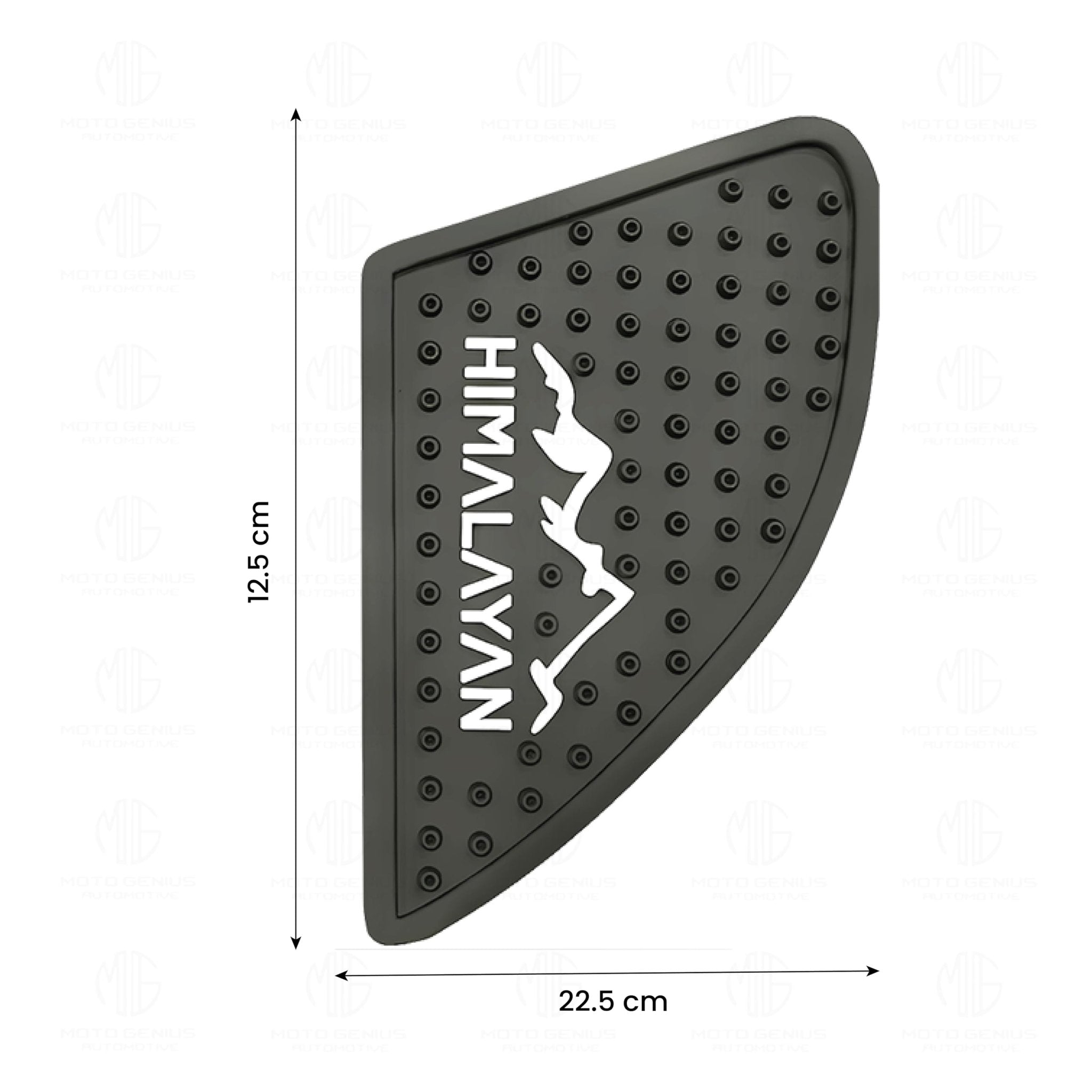 Himalayan Tank Pads | Premium Tank Protection Pads |Anti-Slip and Scratch-Resistant Design |Stylish and Durable for Himalayan BS3/BS4/BS6BS/SCRAM-Black - Moto Genius