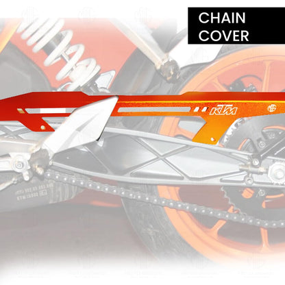 KTM RC Chain Cover - Durable and Lightweight Protector for Optimal Chain Performance | Easy Installation, Fits in RC All Model-Orange - Moto Genius