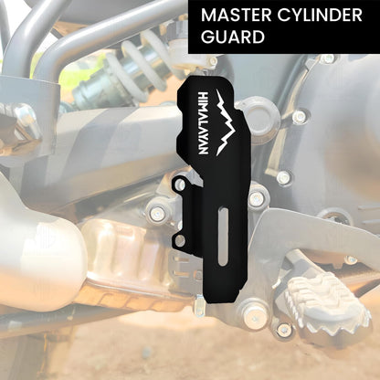 Metal Master Cylinder Guard for RE Himalayan 450 | Heavy-Duty Brake Protection Cover | Impact-Resistant Rear Brake Guard for Motorcycle-Black - Moto Genius