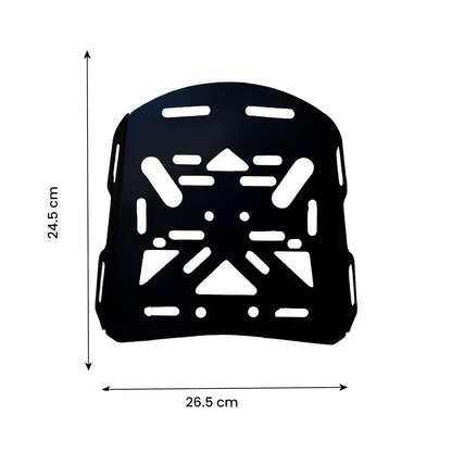 Metal Rear Luggage Rack Carrier Holder Support for Xpulse Motorbike | Durable Metal Construction for Enhanced Cargo Support-Black - Moto Genius