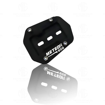 Metal Side Stand Extender for RE Super Meteor 650 | Heavy Duty Parking Support and Stability Enhancer, Durable Corrosion-Resistant Metal, Easy Installation-Black - Moto Genius