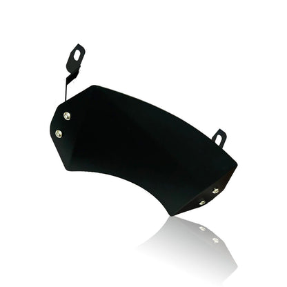 Metal Visor Windscreen Windshield Deflector for Honda H'ness CB 350 | Heavy Quality Flyscreen with Mount for Motorbike | Wind Shield Protector - Moto Genius