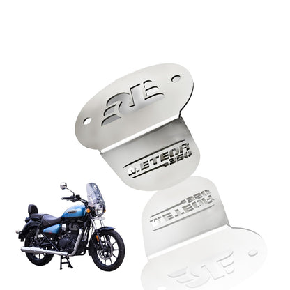 Meteor 350 Stainless Steel Front Disc Brake Fluid Reservoir Oil Cap for Bike Replacement for Enhanced Durability and Performance (Pack of 1)-Silver - Moto Genius