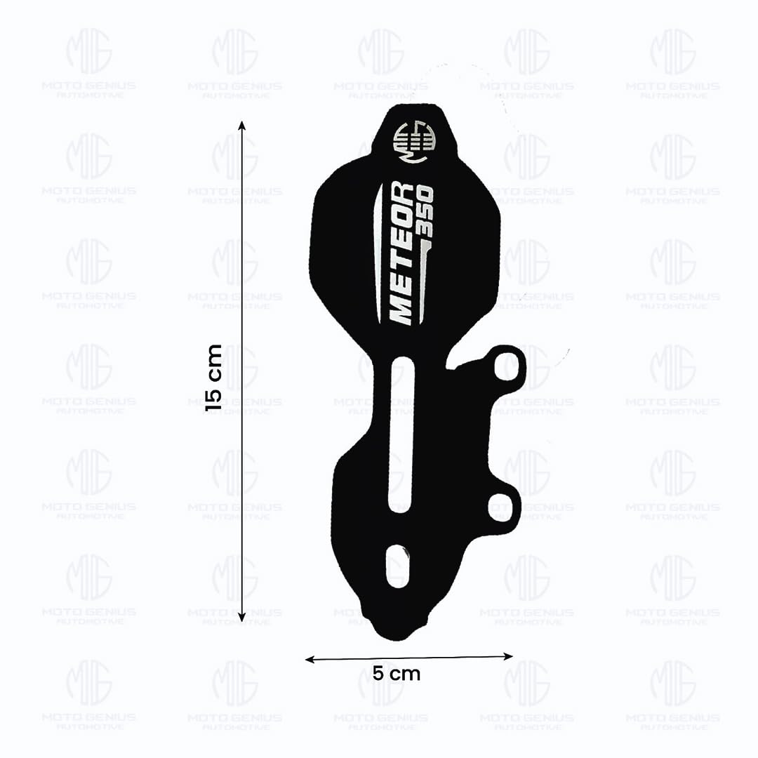 Meteor 350 Stainless Steel Master Cylinder Guard for Bike | Heavy-Duty, Impact-Resistant Protection for Motorcycle Brake Systems |Durable Steel Construction-Black - Moto Genius