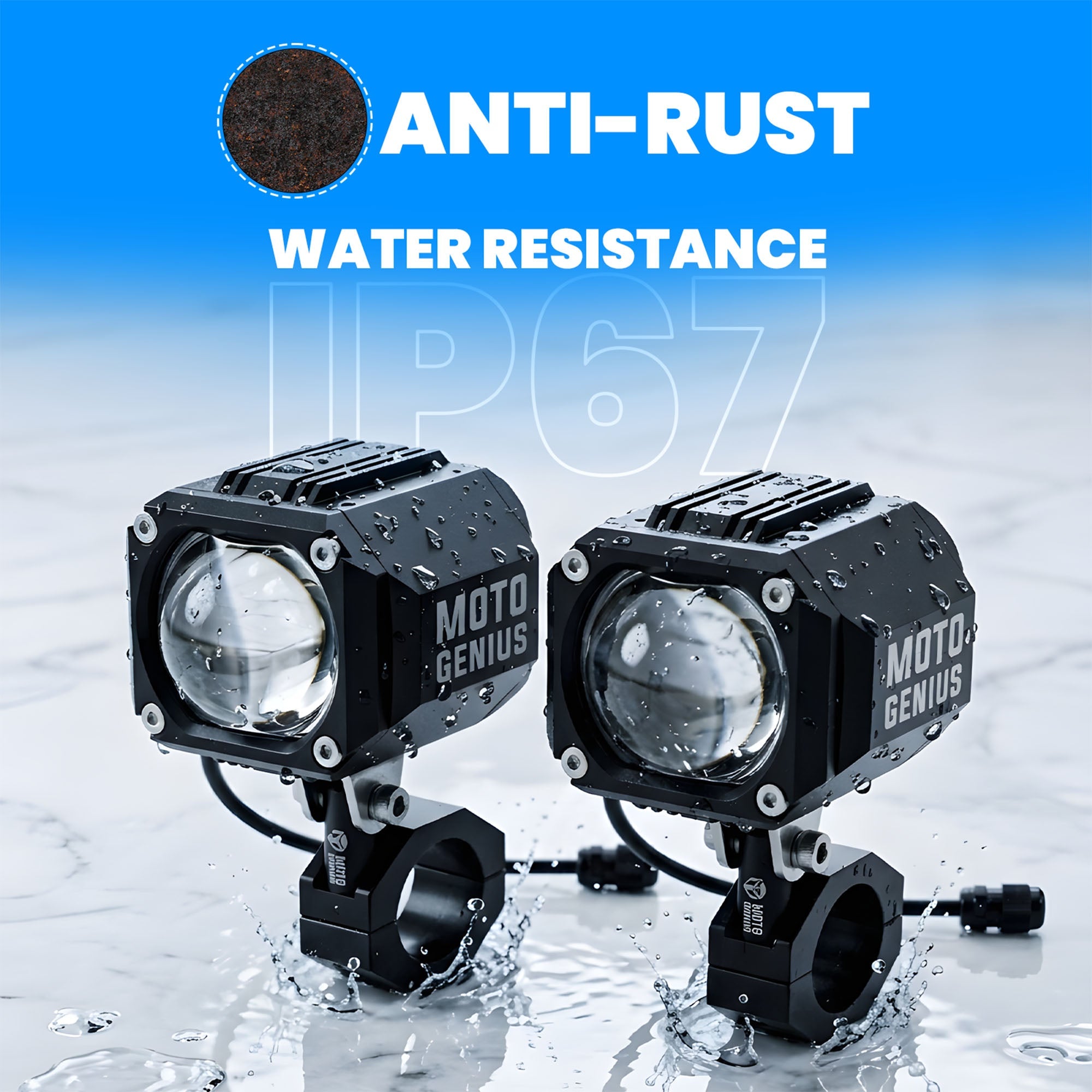 MK07 WITH HARNESS 80W piece High-Performance LED Auxiliary Fog