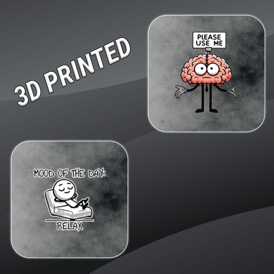 Mood of the Day 3D Waterproof Vinyl Stickers | Self-Adhesive Mood Quote Decal for Laptop, Mobile, Helmet, Bike, Car, Notebook & Water Bottle | Aesthetic Funny Mood Stickers - Moto Genius