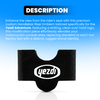 MOTO GENIUS Yezdi Handlebar Riser Clamp Adjustable Height – Premium Aluminium Handle Bar Riser for Improve Riding Comfort, Control & Ergonomics – Compatible with Yezdi Motorcycles - Moto Genius