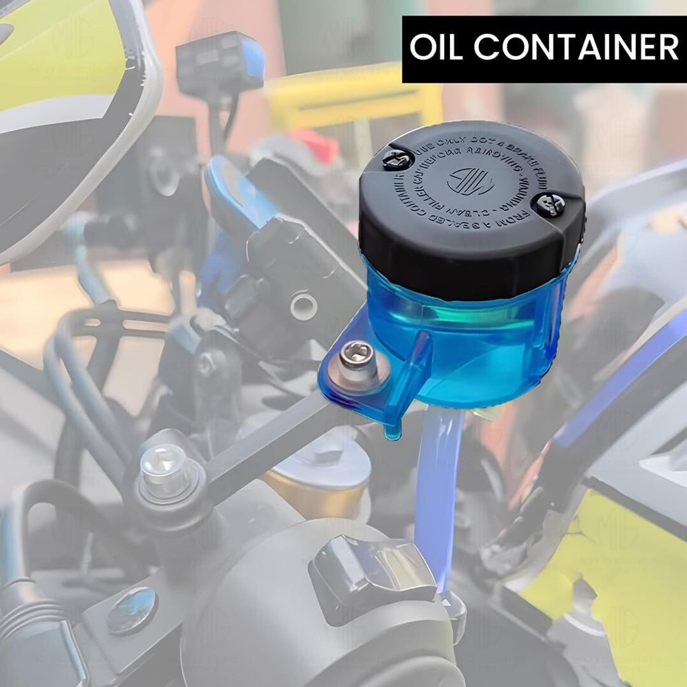 Moto GENIUSUniversal Motorcycle Front Brake Master Cylinder Oil Reservoir Tank Cup | Durable Replacement for Hydraulic Brake and Clutch Systems-Blue - Moto Genius