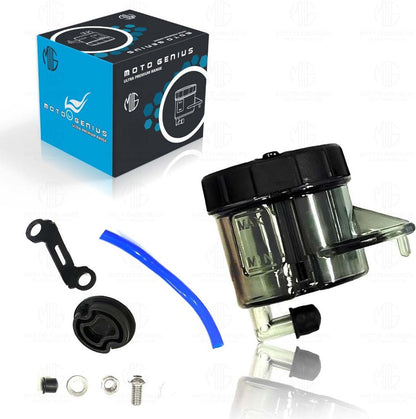 Moto GENIUSUniversal Motorcycle Front Brake Master Cylinder Oil Reservoir Tank Cup | Durable Replacement for Hydraulic Brake and Clutch Systems-Black - Moto Genius