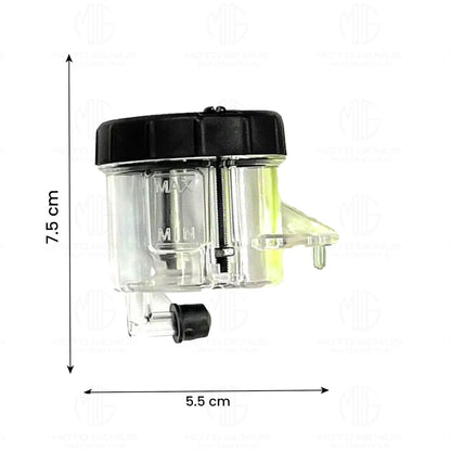Moto GENIUSUniversal Motorcycle Front Brake Master Cylinder Oil Reservoir Tank Cup | Durable Replacement for Hydraulic Brake and Clutch Systems-Grey - Moto Genius
