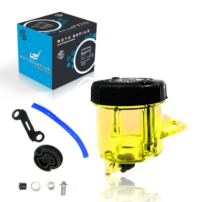 Moto GENIUSUniversal Motorcycle Front Brake Master Cylinder Oil Reservoir Tank Cup | Durable Replacement for Hydraulic Brake and Clutch Systems-Neon - Moto Genius