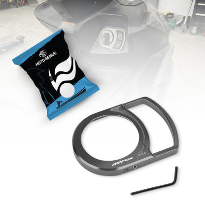 Motorcycle Ignition Key Lock Switch Cover Protector Ring for Yamaha Aerox 155, Durable & Stylish Ignition Key Guard Accessory-Grey - Moto Genius