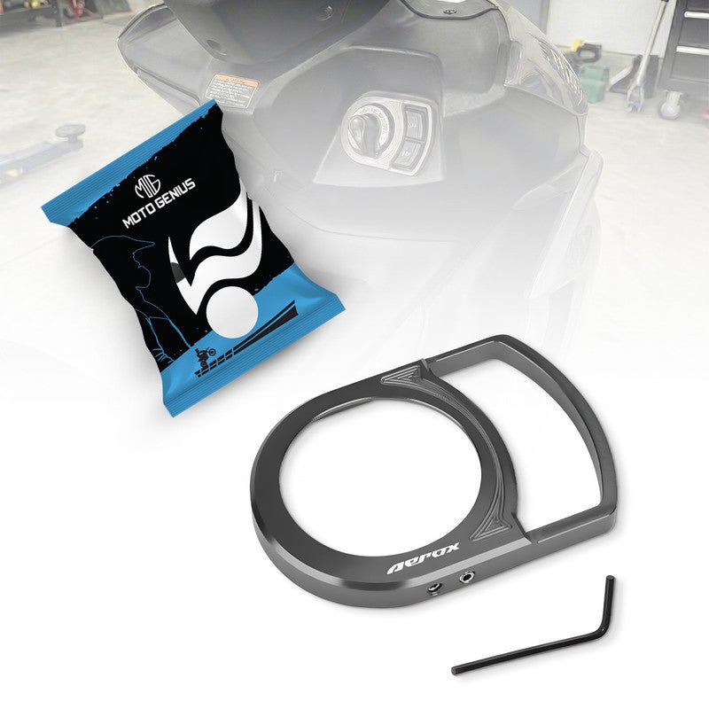 Motorcycle Ignition Key Lock Switch Cover Protector Ring for Yamaha Aerox 155, Durable & Stylish Ignition Key Guard Accessory-Grey - Moto Genius