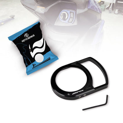 Motorcycle Ignition Key Lock Switch Cover Protector Ring for Yamaha Aerox 155, Durable & Stylish Ignition Key Guard Accessory-Black - Moto Genius