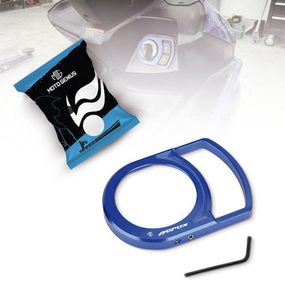 Motorcycle Ignition Key Lock Switch Cover Protector Ring for Yamaha Aerox 155, Durable & Stylish Ignition Key Guard Accessory-Blue - Moto Genius