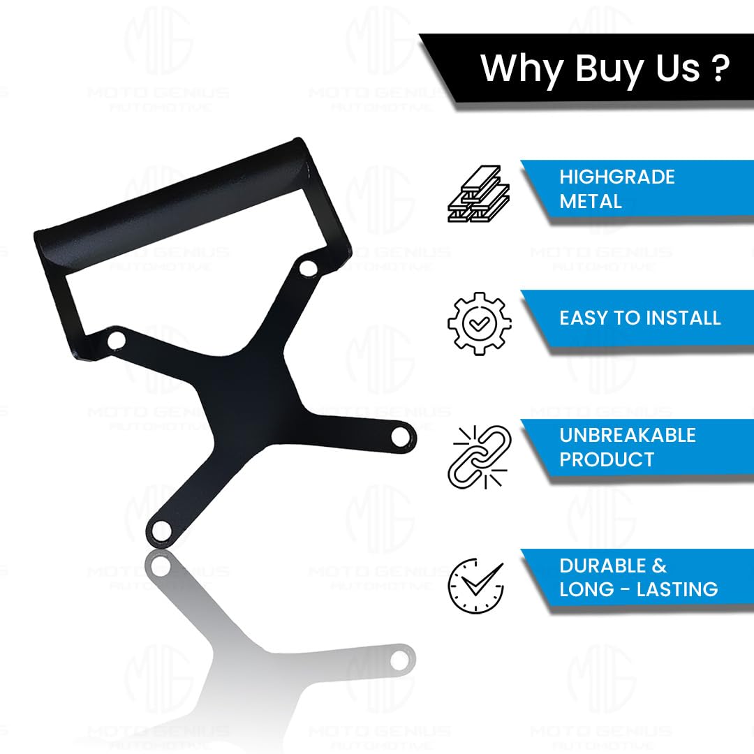 Motorcycle Smartphone GPS Mount for Himalayan 450 | Mobile Phone Holder GPS Frame Mount Himalayan Motorbike (Pack of 1) - Moto Genius