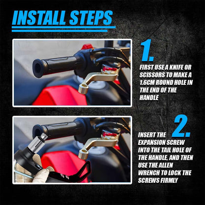 Premium Adjustable CNC Brake Clutch Lever Protector Guard for Motorcycles & Bikes – Universal Fit-Black - Moto Genius