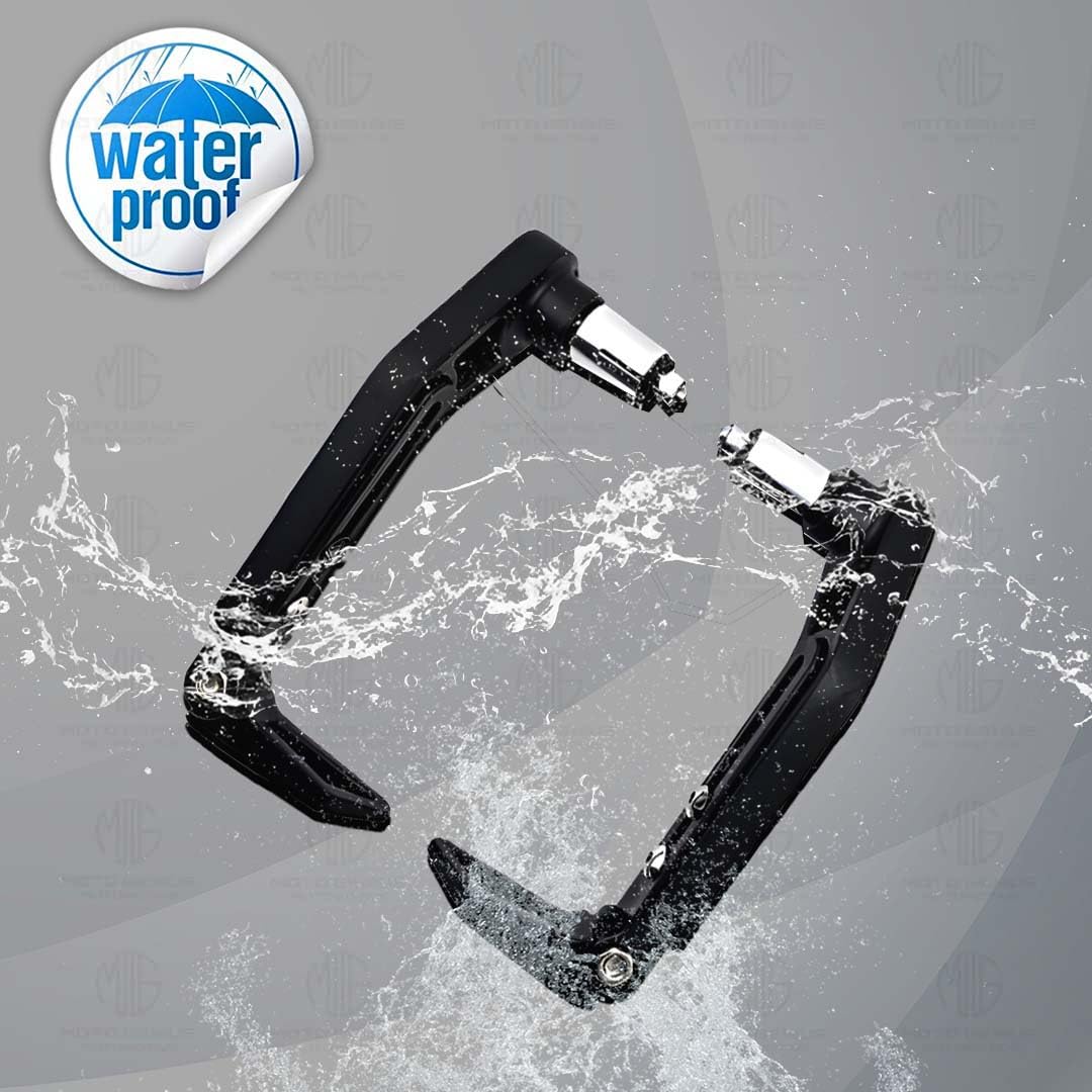Premium Adjustable CNC Brake Clutch Lever Protector Guard for Motorcycles & Bikes – Universal Fit-Black - Moto Genius