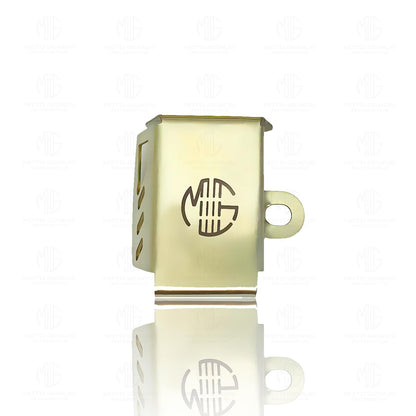 Premium Rear Brake Oil Container Guard Compatible with Hunter 350 Protection & Custom Fit-Golden - Moto Genius
