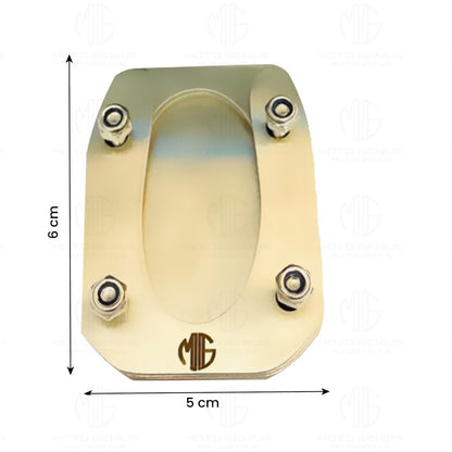 Premium Stainless Steel Side Stand Extender Replacement for Ninja 300 | Durable, Finish, Easy Installation, Enhanced Stability-Silver - Moto Genius