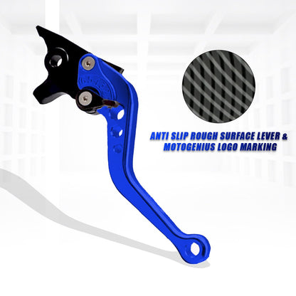 Pulsar NS200 NS160 RS200 Adjustable Clutch & Brake Lever Set | 6-Position CNC Aluminum Bike Levers | Heavy Duty, Ergonomic Motorcycle Hand Levers-Blue - Moto Genius