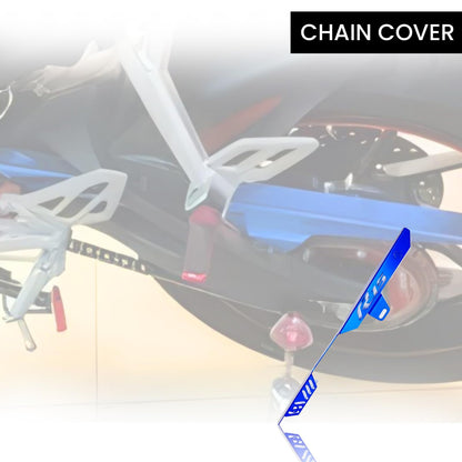 R15 V3 Bike Chain Cover - Durable and Lightweight Protector for Optimal Chain Performance | Easy Installation, Fits in R15 Model-Blue - Moto Genius