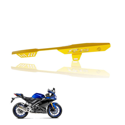 R15 V3 Bike Chain Cover - Durable and Lightweight Protector for Optimal Chain Performance | Easy Installation, Fits in R15 Model-Yellow - Moto Genius